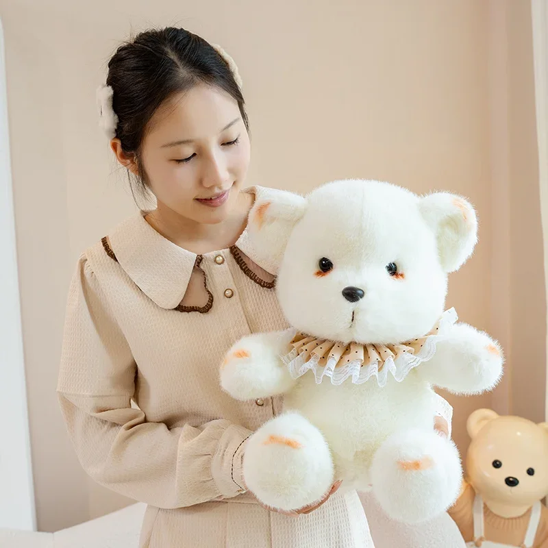 Cuddly Smoky Makeup Rabbit Bear Plush Toys Stuffed Cartoon Doll Warm Lovely Kids Appease Doll Party Decor Funny Gift