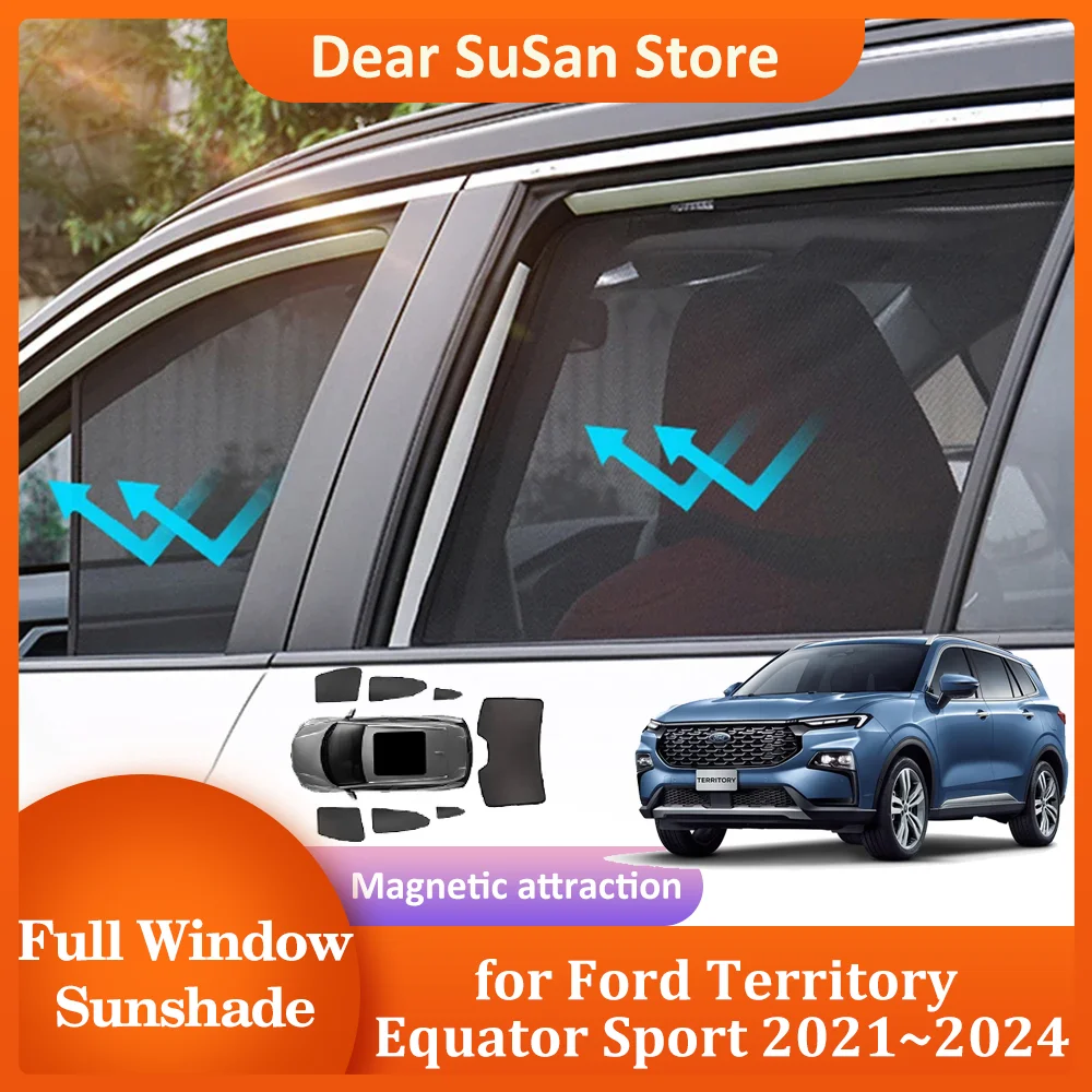 Parasole Magnetico Per Auto Per Ford Territory Equator Sport 2021 ~ 2024 Accessori Per Lucernari Con Finestra Laterale Per Parabrezza Anteriore