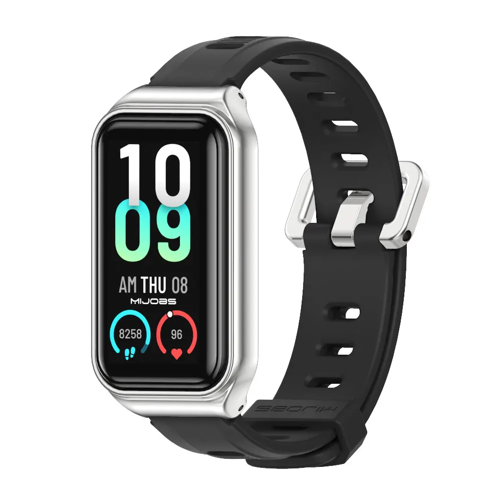 Silicone Waterproof Replacement Strap for Amazfit Band 7 - Soft and Comfortable Watch Bracelet