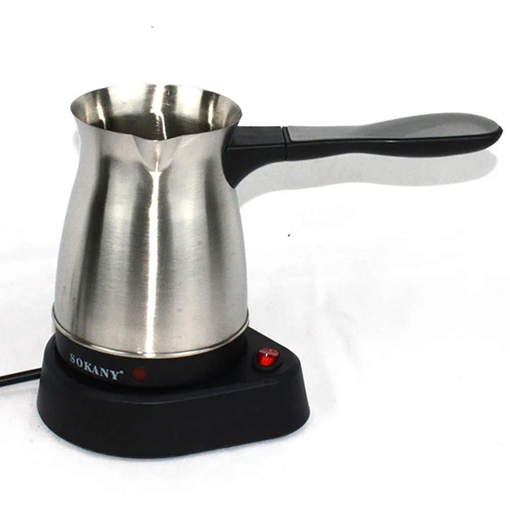 220V 5 Cup Electric Turkish Greek Coffee Maker Stainless Steel Machine Moka  Pot Portable Coffee Machine