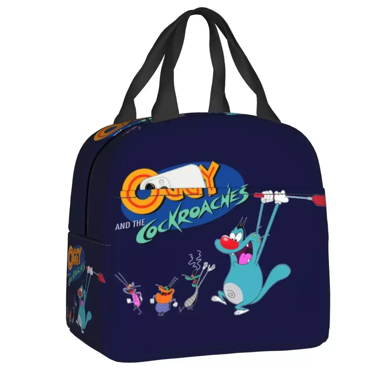

2024 New Oggy And The Cockroaches Thermal Insulated Lunch Bags French Animated Film Resuable Lunch Container Storage Food Box