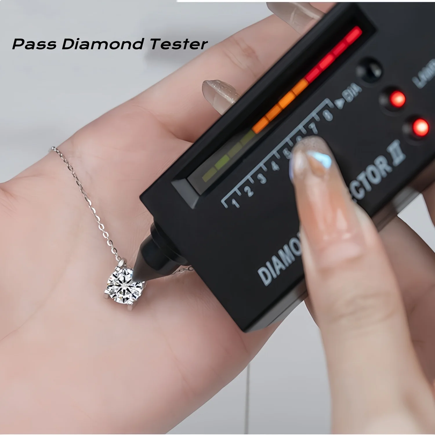 Moissanite Pendant Necklace for Women, 1-2CT 925 Sterling Silver D Color Necklace with Certificate of Authenticity
