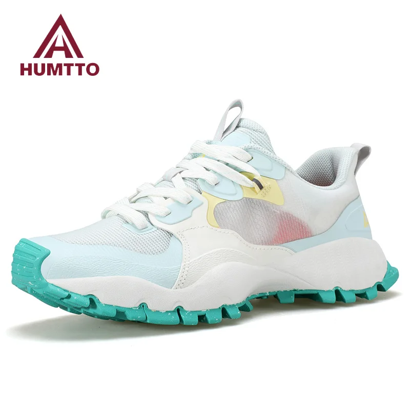 HUMTTO Breathable Shoes for Women Luxury Designer Flats Women's Sneakers Summer Sports Running Shoe 2024 Outdoor Casual Trainers