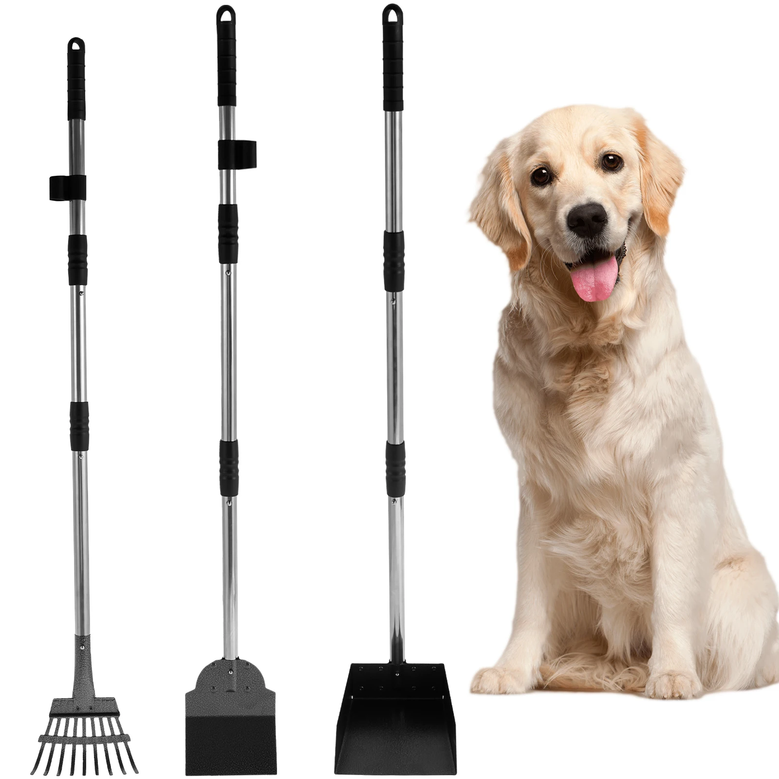 Poop Picker Upper Dog Scooping Poop Poop Bags Dog Pooper Scooper Tray And  Shovel Kit, Heavy Duty Dog