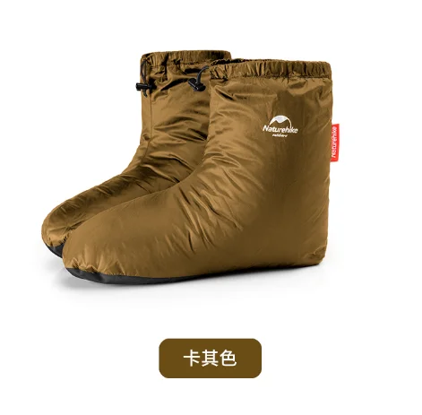 Naturehike Outdoor New White Goose Down Waterproof Foot Cover Winter Warm Socks Camping Shoe Accessories Size 36-44