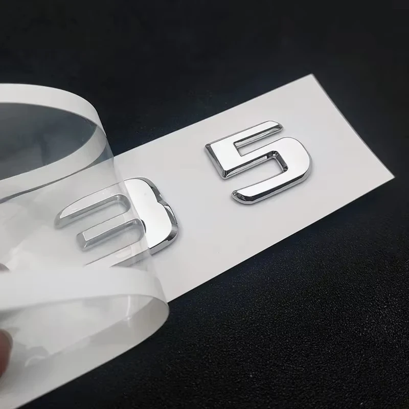 Premium Car Trunk Emblem Badge Logo Stickers - ABS Material, Sleek Design for Performance Vehicles