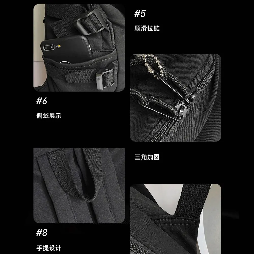 Anime Mochila OSHI NO KO Hoshino Ai Backpack Black Shoulder Travel Bags Students School Book Bag For Kids Teens