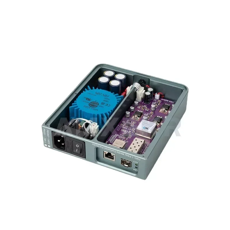 

LHY New FMC Audio HiFi Fever Ethernet Purifier Fiber Optical Transceiver OCXO Constant Temperature Crystal Oscillator