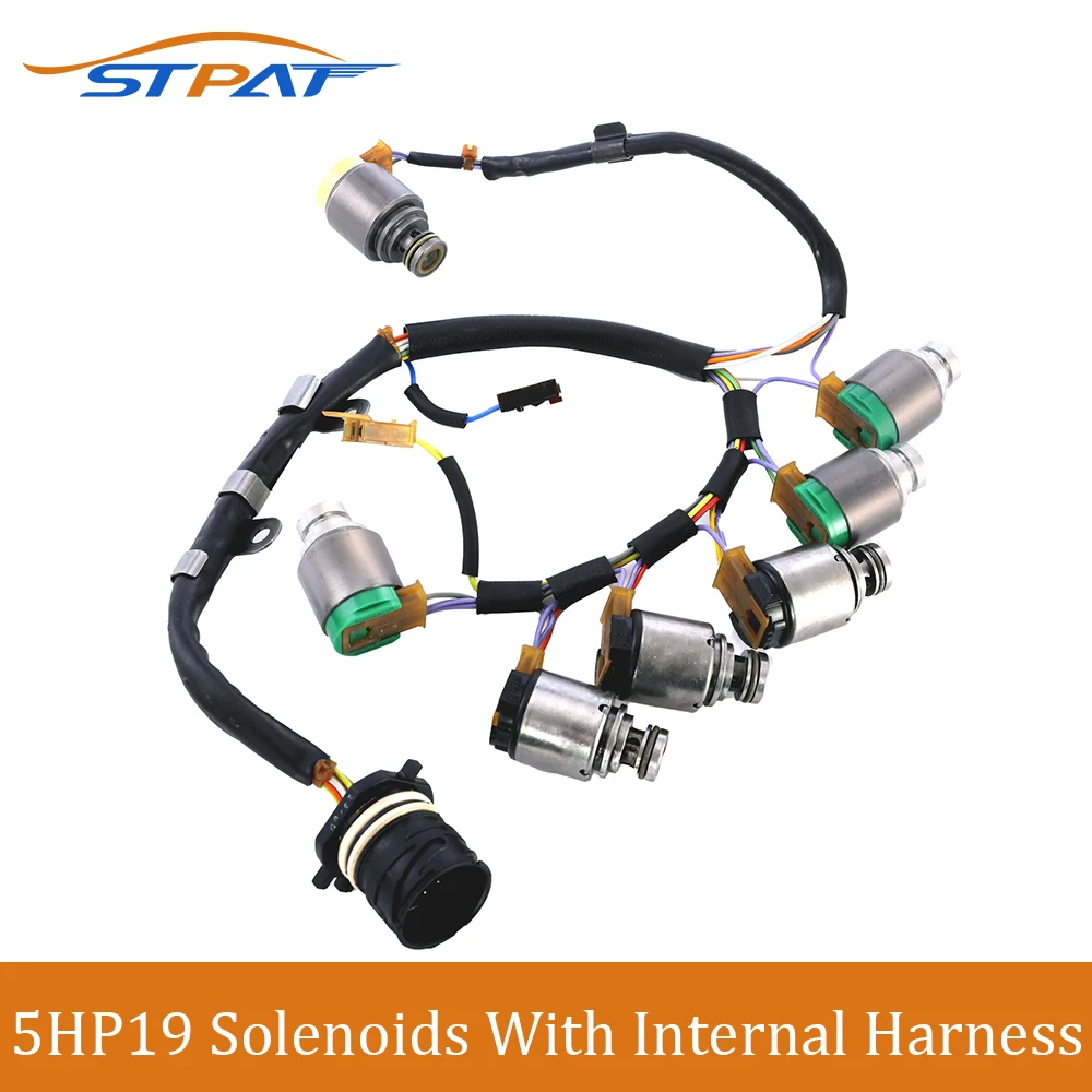 

STPAT ZF5HP19 5HP19 01V Transmission Solenoids With Internal Harness For Audi S4 S6 RS6 A8 BMW 5 Series Z4 0501314432 0501316463