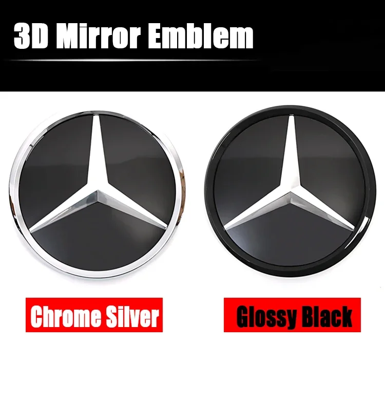 2015-2018 Mercedes Benz Front Star Led Emblems Weißes Licht Tiefe Schale GLC GLE GLS