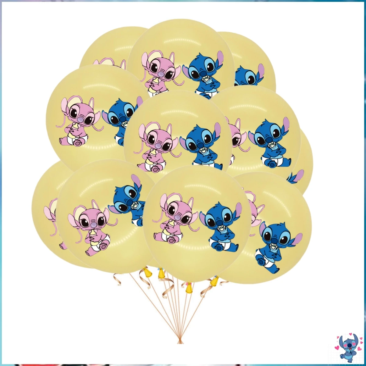 thumbnail image 1 of Globos de látex de Lilo y Stitch de Disney, 36, 24 y 12 unidades, para decoración de fiestas de cumpleaños, baby shower, regalos para niños, suministros para fiestas, 1 of 5