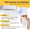24000 BTU Mini Split Air Conditioner with Remote Compatible Googlehome Heat Pump 21 SEER2 Inverter for Rooms up to 1500 Sq.Ft 6