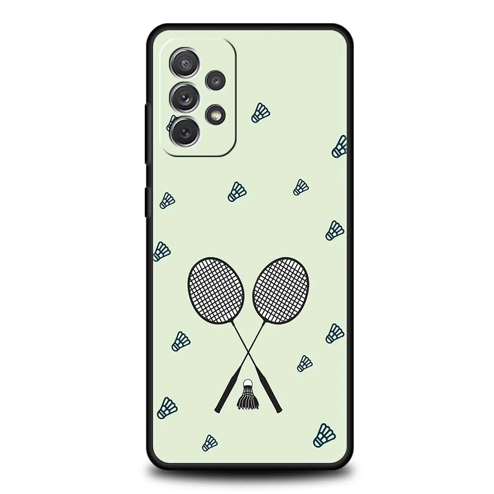 Badminton-Themed Protective Phone Case Cover