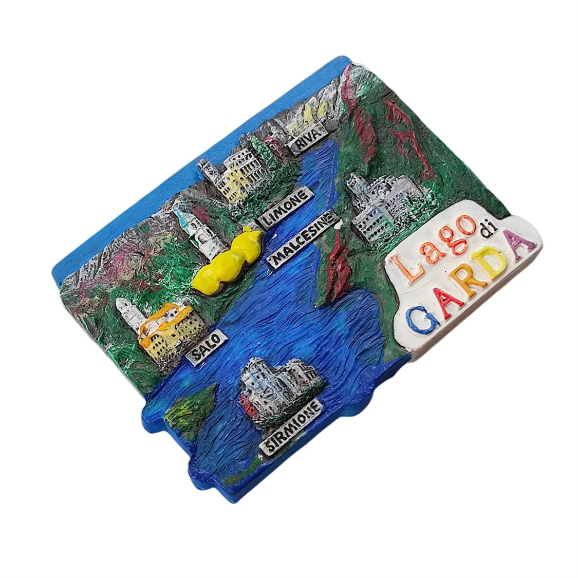 Lago Di Garda Italy 3D Fridge Refrigerator Magnet Souvenir Gift,Resin Handmade Home & Kitchen Decoration Collection