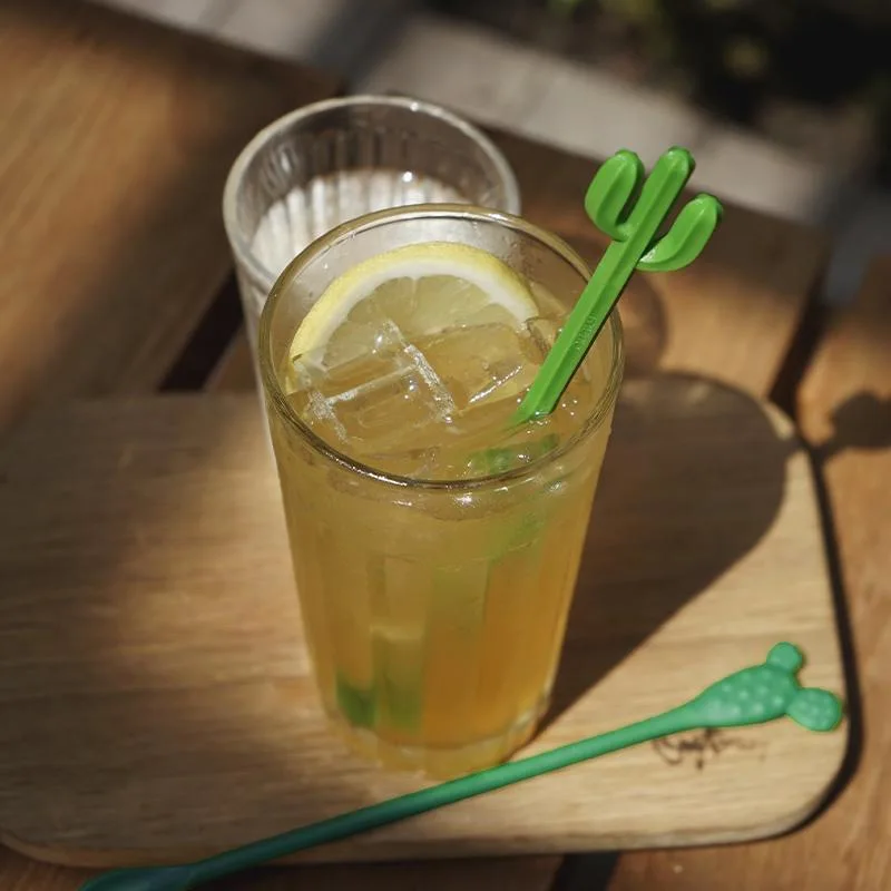 Reusable Cactus Shape Plastic Stirring Rods Drink Stirrers 6 Pcs 12 Wedding Birthday Cocktail Party Supplies Dining Room