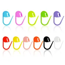 

100pcs Plastic Brooch Clip Pins Small Locking Stitch Markers Crochet Latch Hook Needle Handmade DIY Knitting Sweater Tools