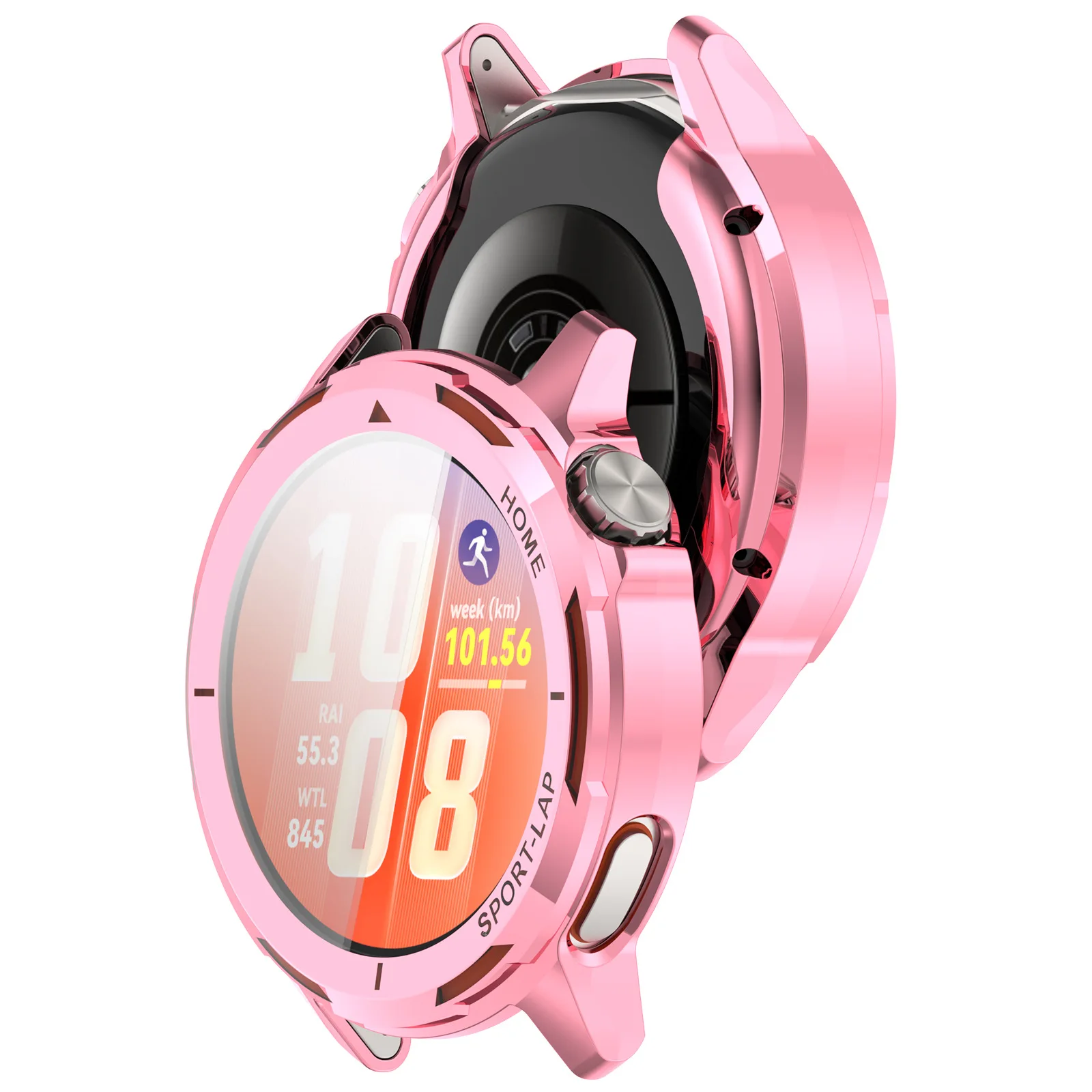 BEHUA Clear Shock-Resistant TPU Watch Screen Protector Case