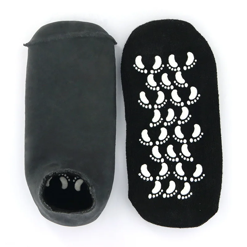 זוג גרבי ג'ל להרגעת עור יבש וסדוק ברגליים גסות, ניתן לשטוף ולשימוש חוזר להפחתת עור סדוק