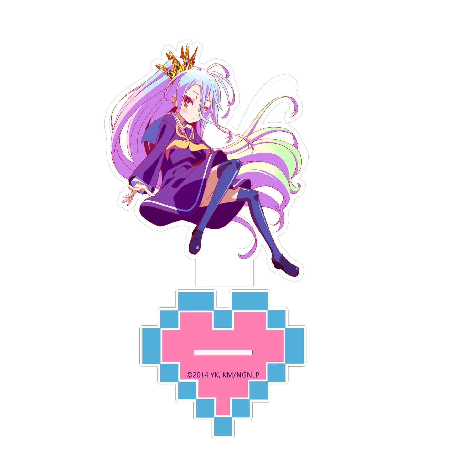 NO GAME NO LIFE 장난감 피규어 아크릴 스탠드 애니메이션 모델, 액션 피규어 장식 액세서리 모델, 데스크탑 장식품