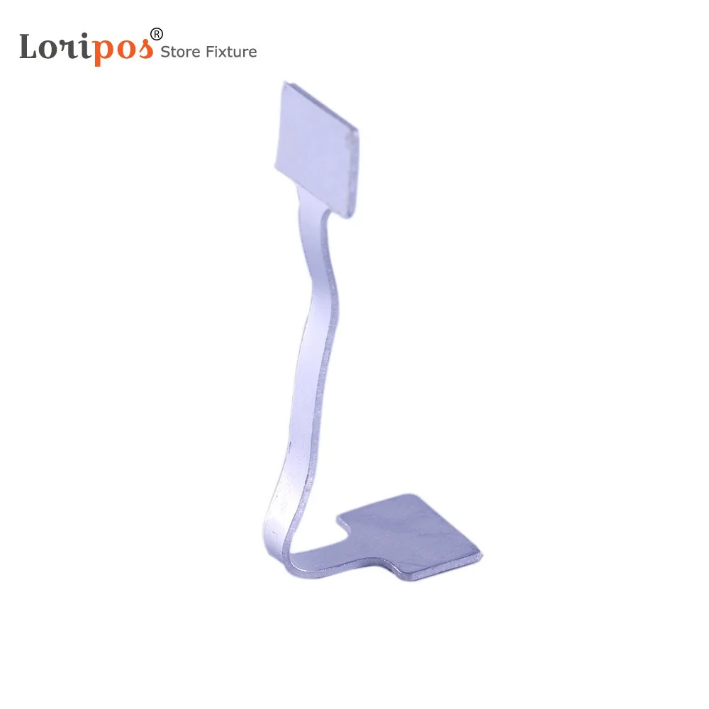 Adhesive Aluminum POP Twister, Price Tag Flexible Sigh Holder Metal Strip Wobbler Arm Stem Advertising Pads Display Shelf Talker