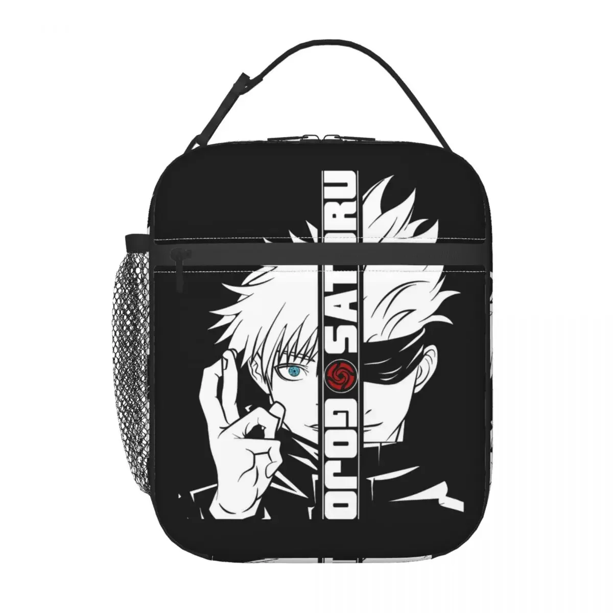Kaisen Gojo Satoru Insulated Lunch Bags Thermal Lunch Container Anime Portable Lunch Box Tote Food Handbags School 3