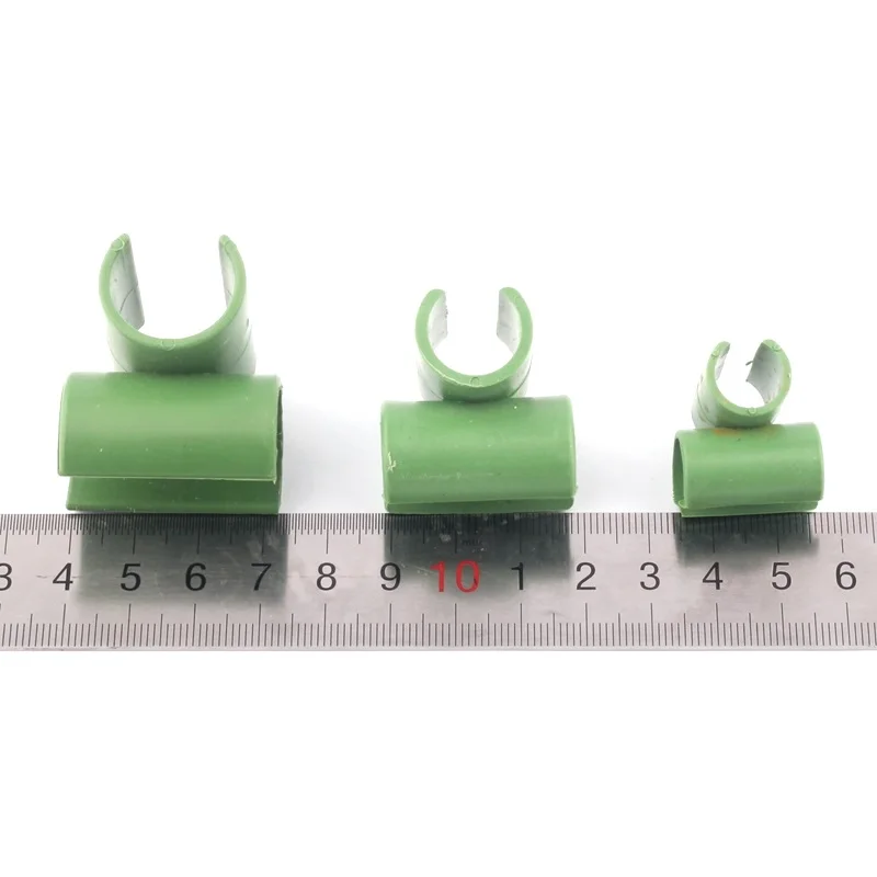 10pcs 8mm 11mm 16mm 20mm Gardening Pillar Plastic Cross Clips Greenhouse Tray Bracket Fixed Clamp Garden Hose Pipe Clap