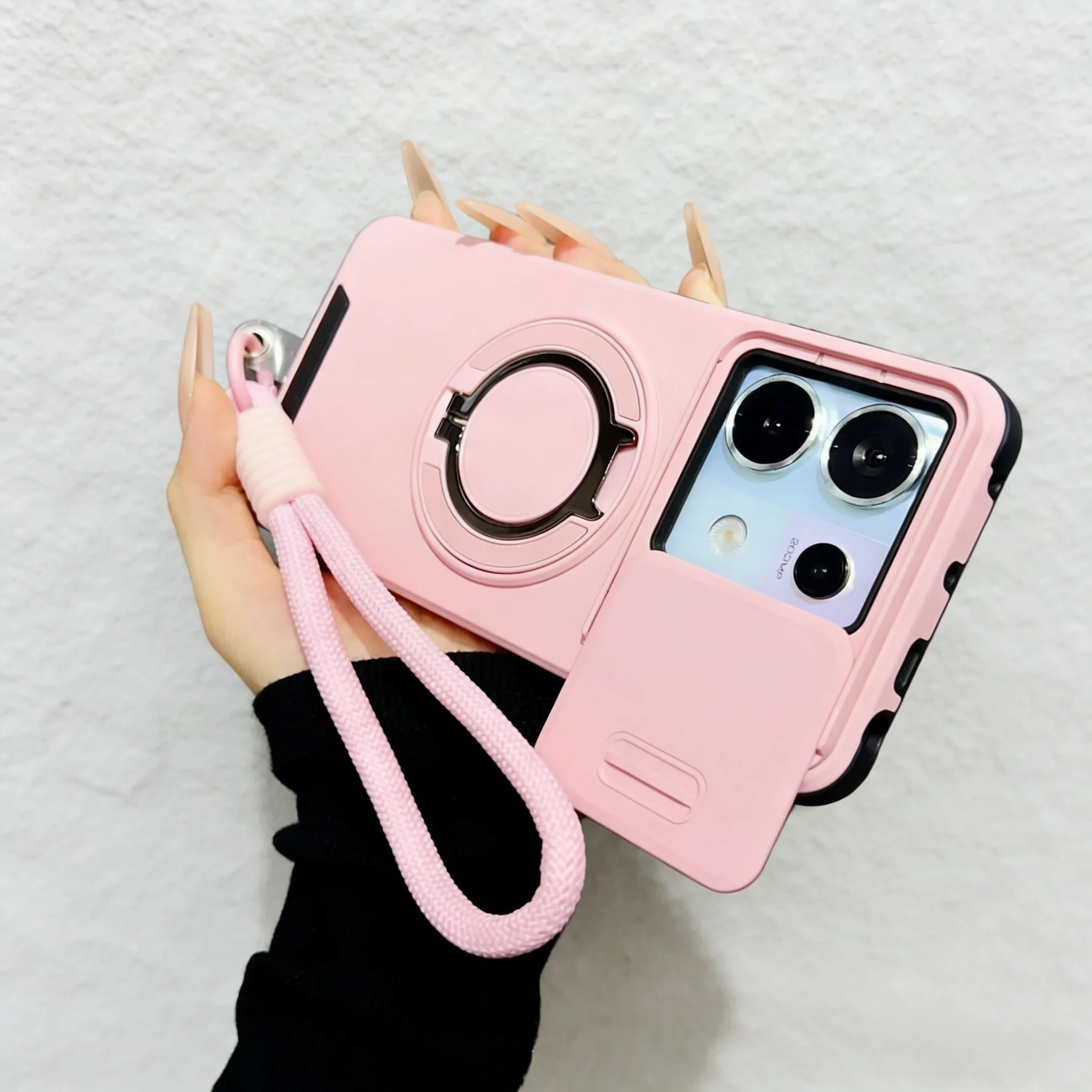 Advanced Shockproof Armor Case with Lanyard and Slide Camera Cover
