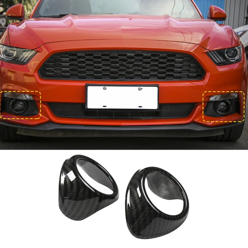 

Передняя противотуманная фоторамка Для Ford Mustang 2015-2018 из углеродного волокна