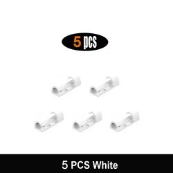 Self - Adhesive Cable Organizer Clips - High - Quality Cord Holder & Wire Management Solution (5 pcs White)