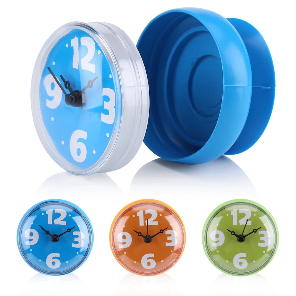 Bathroom Clock Shower Clock Waterproof Suction Wall Window Mirror Bath Shower Bathroom Accessories Waterproof wall clock digital clock