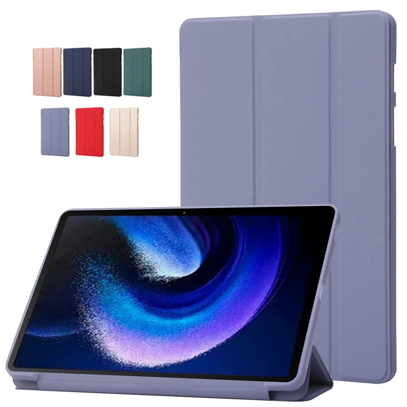 Trifold PU Leather Soft Silicon Stand Tablet Case – Elegant Cover