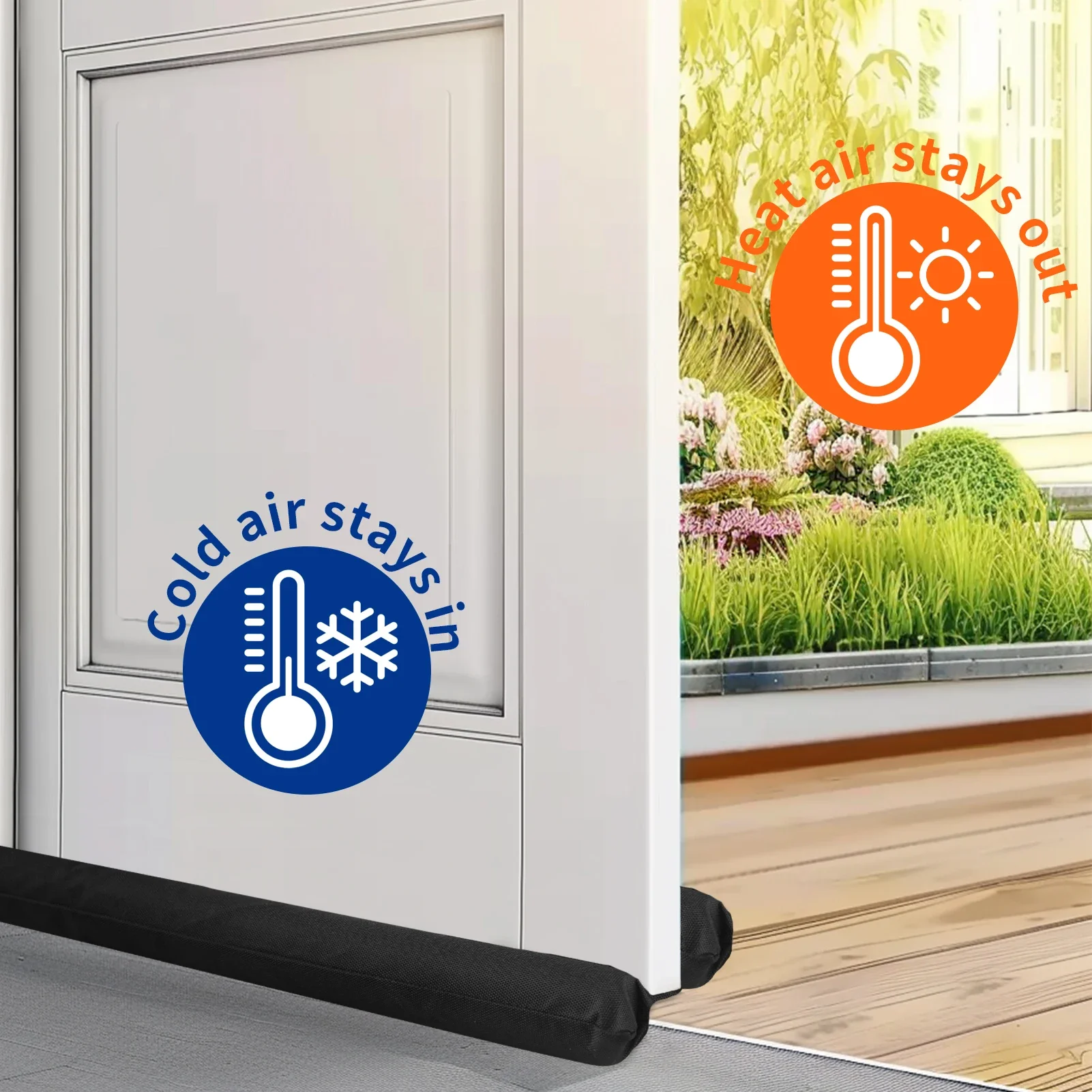 Description Picture 4 of itemEverlasting Comfort Stoppers for Door Bottom Quick Install Sound Proofing Thick Foam Door Blocks Cold Air & Noise Fits 36" Width