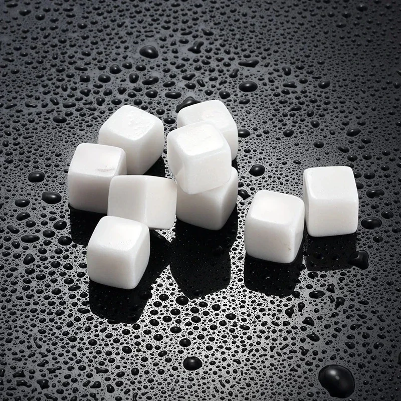 Whiskey Stones Sipping Ice Cube Cooler Reusable Whisky Ice Stone Whisky Natural Rocks Bar Wine Cooler Party Wedding Gifts 6pcs ice cubes whiskey stones drink cooler
