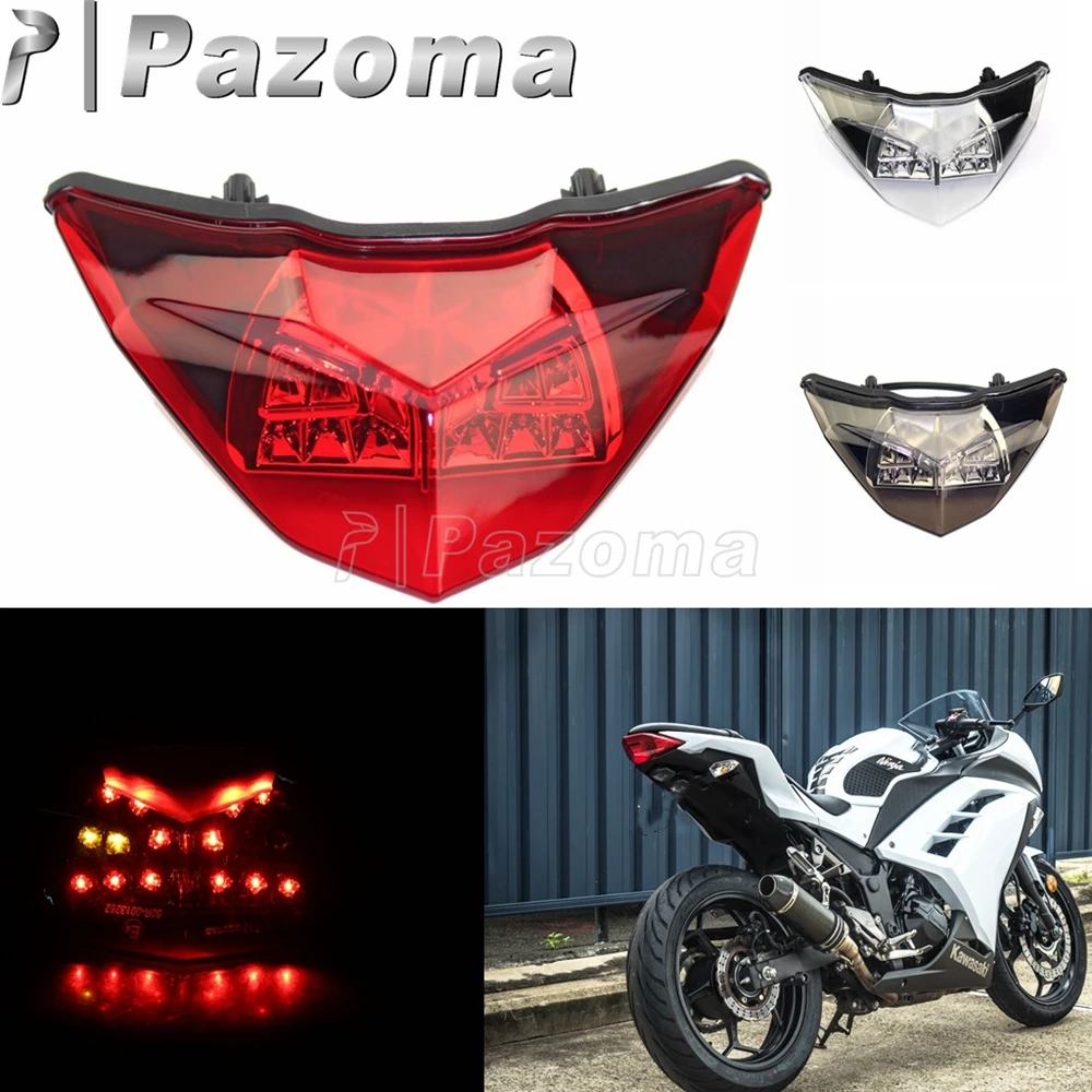 12V Motorcycle Integrated Taillight Brake Light LED Turn Signal Lamp