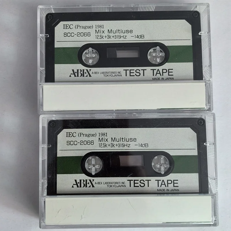 ABEX Test Tapes SCC-2066 Mix Multiuse Multi-Purpose Hybrid Test Tapes Frequency Speed & Flutter