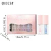 6pcs Liquid Eyeshadow Set - Super Shiny, Metallic & Glitter Finishes in White, Pink, Nude, Golden - Brightening Eye Makeup Stick 5