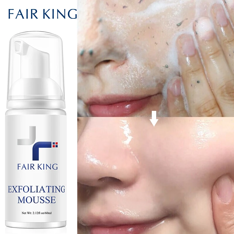 FAIR KING Facial Exfoliating Mousse Facial Cleanser Exfoliator For Face Scrub Deep Remove Cleaning All Skin Types Smooth Moistur