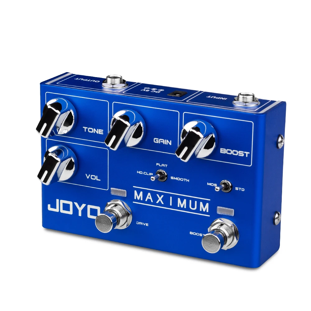 R-05 MAXIMUM Overdrive Guitar Pedal Clean Overdrive Tones Independent BOOST Control Effect Pedal Dual-Channel True Bypass