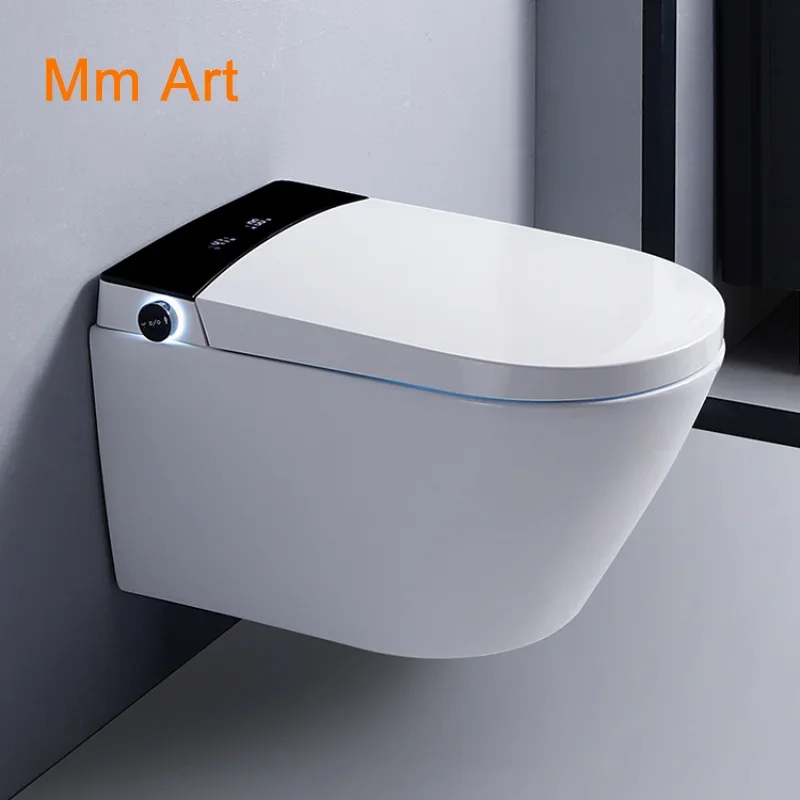 

Back to wall mounted bathroom ceramic rimless electric intelligent automaticwall hung smart wc toilet bowl with bidet