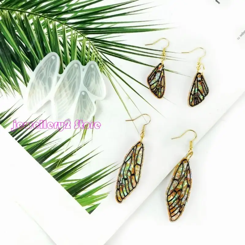 C9GF Earrings Pendant Mold Resin Epoxy Silicone Mold Jewelry Casting DIY Crafts