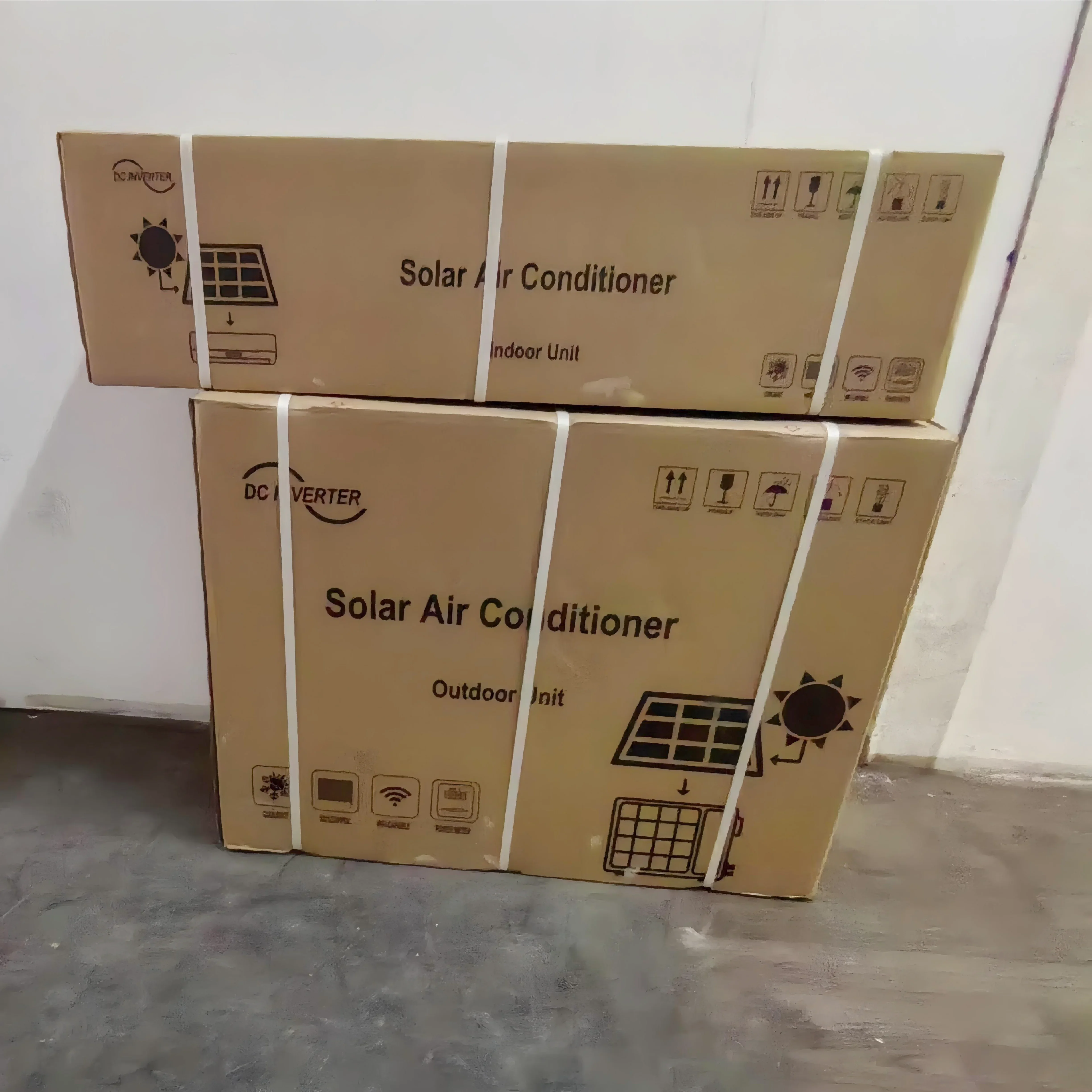 WIFI Wholesale Smart Solar AC 12000btu 1ton 1.5p Solar Spilt ACDC Hybrid Air Conditioner with Pansonic Compressor for Home 6