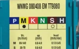 CARBIDE INSERT WNMG 080408 EM TT9080 10PCS