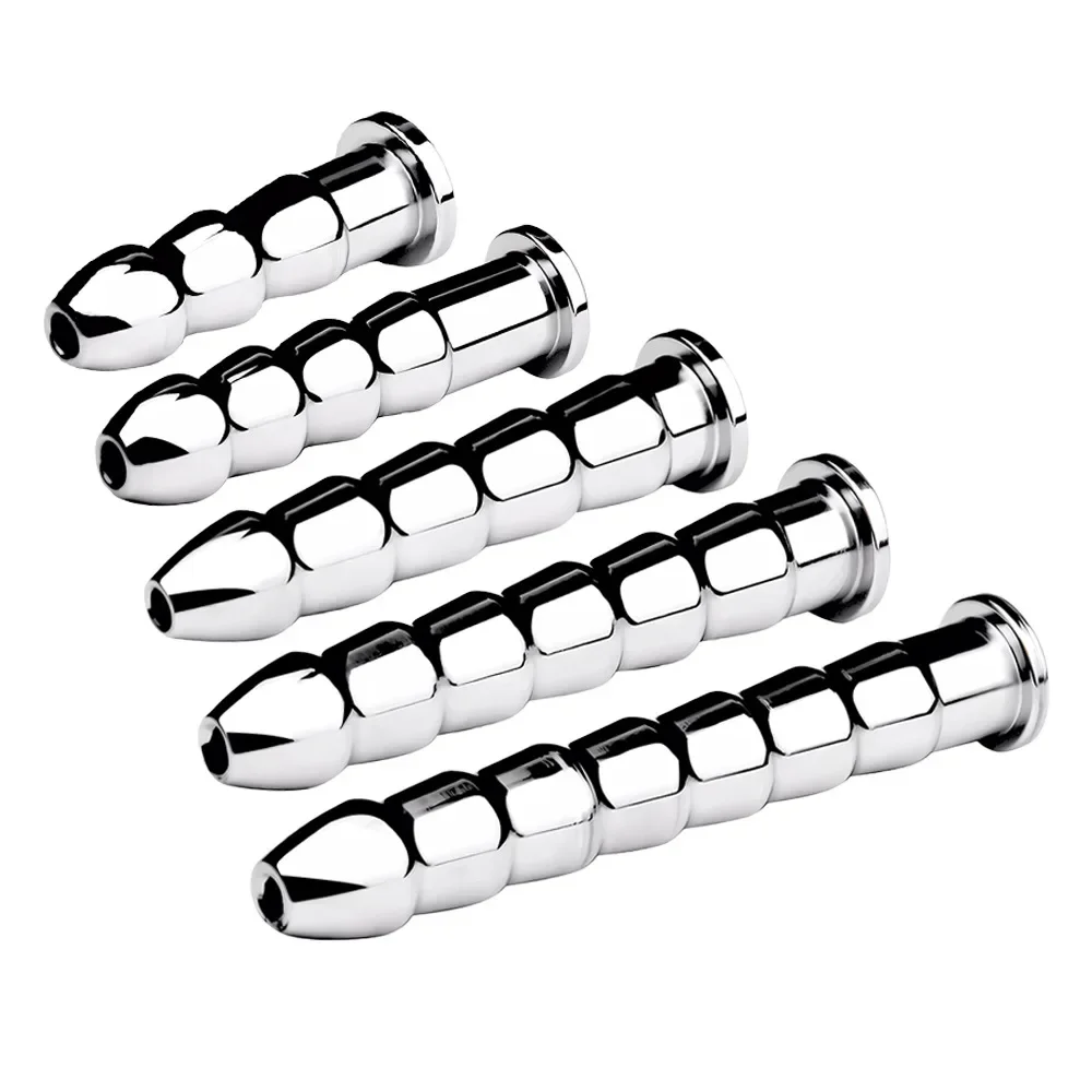 Urethral Dilator Urethral Sound Dilator Stainless Steel Male Penis Plug Threaded Urethra Catheter Stimulator Adult Chastity Sex Toy For Men Gay