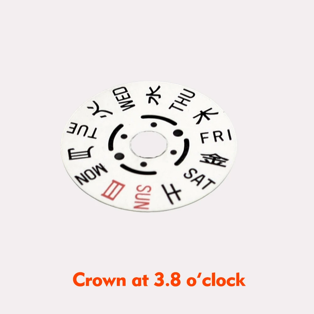 Mechanical Wristwatches with Date and Kanji Wheel - Premium Dial and Date Components