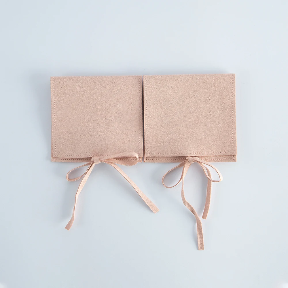 100 Mikrofaser-Schmuckorganizer Kleine Geschenktüten 8x8cm Ringe Tarot Aufbewahrungsverpackung Mini-Beutel Hochzeitsgeschenk Süßigkeitentasche Geschäftlich – Detail 21