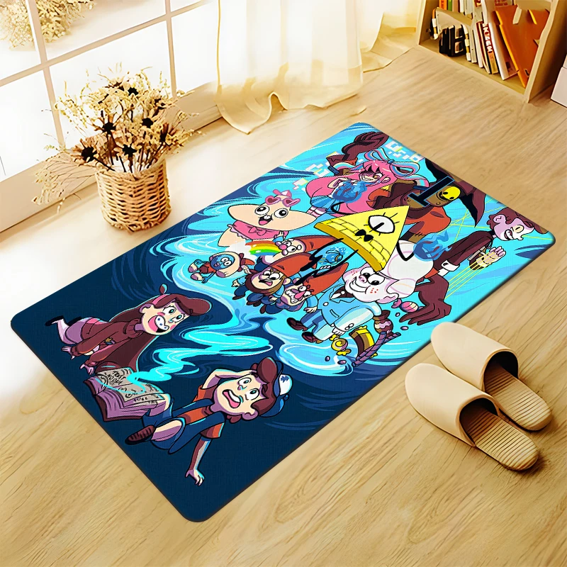 Film Gravity Falls HD Large Printed Carpet,Living Room Decor,Sofa,Table,Rug.Picnic,Camping,Outdoors,Door,Bedroom,Toilet Mat.