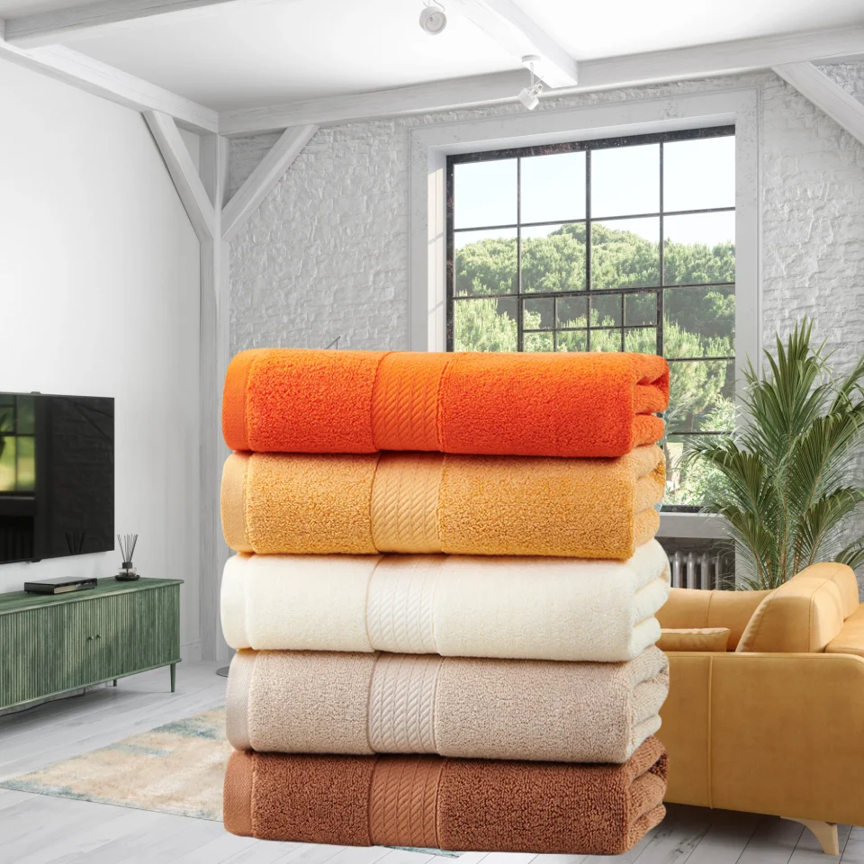 High Quality Pure Cotton Bath Towel, Monochromatic, Absorbent, Sports Towel, Bathroom, Home, Absorbent, 50*100cm