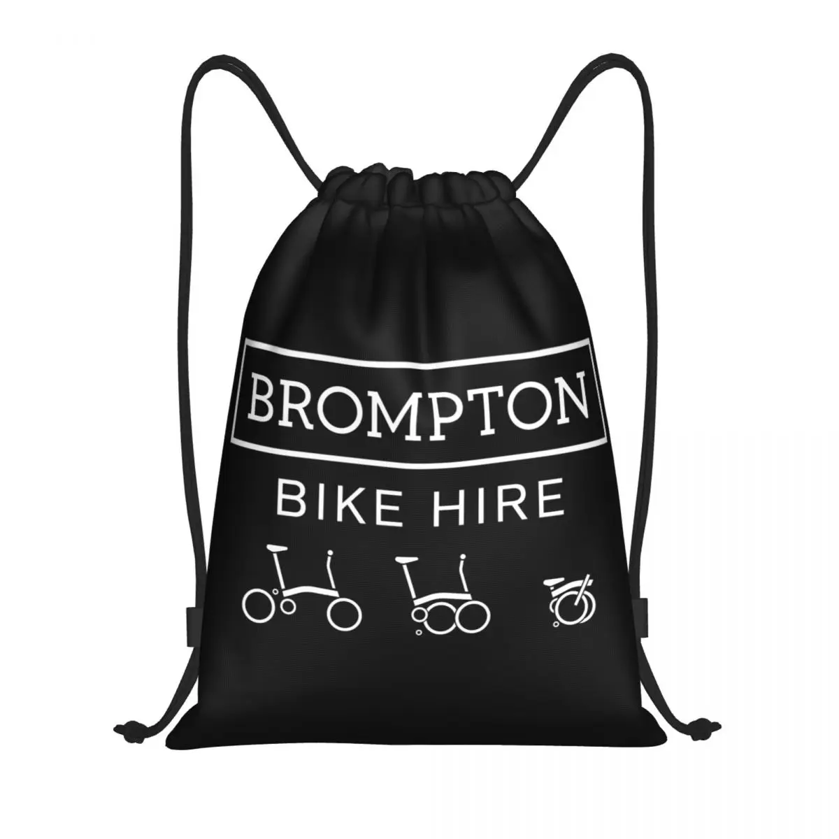 

Custom Bromptons Bike Drawstring Backpack Bags Women Men Lightweight Gym Sports Sackpack Sacks for Yoga