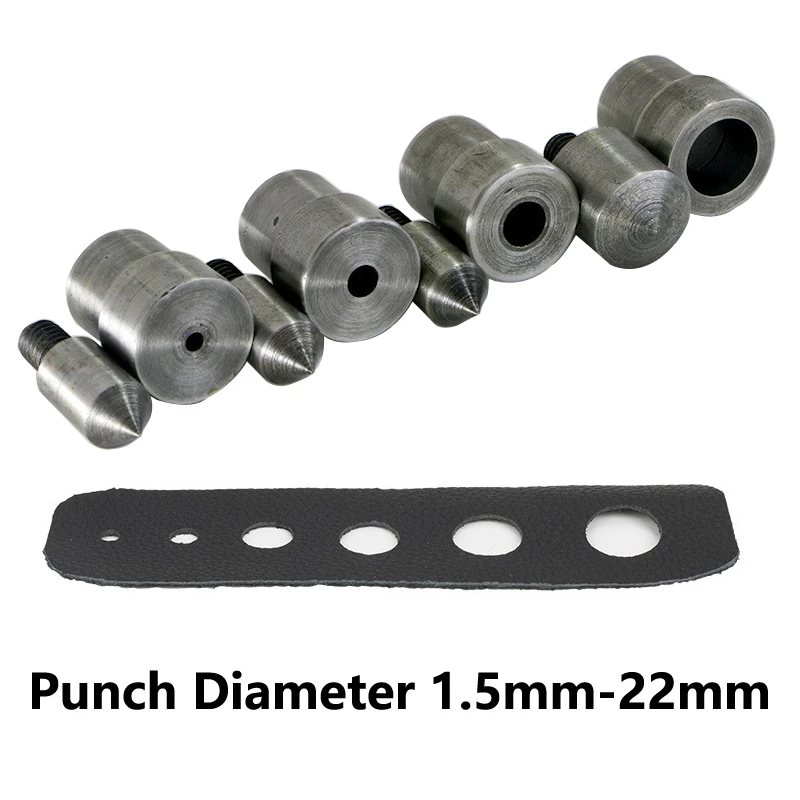 Eyelet Punch Tool Set Grommet Eyelet Kit Metal Punch Hole Mold and Eyelet Grommet Dies for Hand Punch Press Machine for Clothing Leathercraft Accessorie