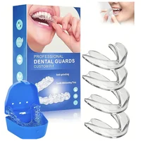 Hot Sale 4pcs/Box Mouth Guards for Clenching Teeth Moldable Dental Teeth Night Guard for Adult Stop Teeth Grinding Bruxism Tray 1